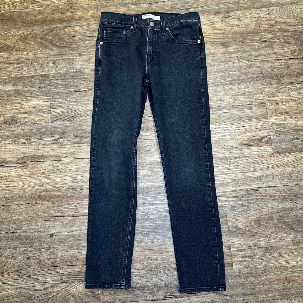 Levi Strauss Signature Womens Slim Jeans W28 L30 Black Stretch 30x29 Washed
